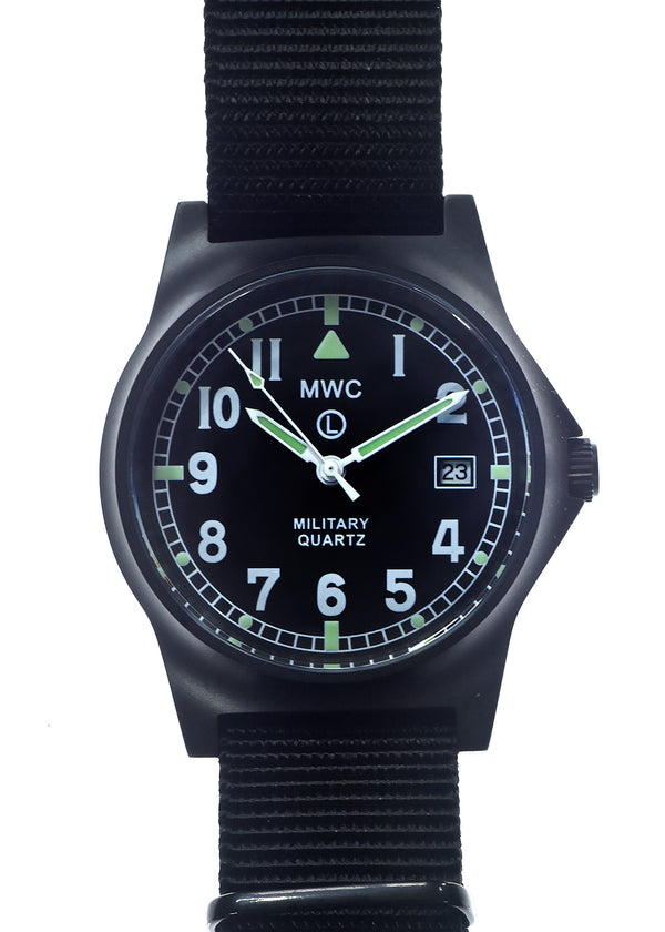 MWC G10LM European Pattern Military Watch in Covert Non Reflective Black PVD Steel