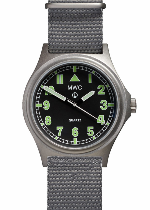 MWC G10 100m / 330ft ft Water resistant Stainless Steel Military Watch with Sapphire Crystal - UK NATO Stock Number: NSN 6645-99-472-3228  - Ex Display Watch from the IFSEC Show