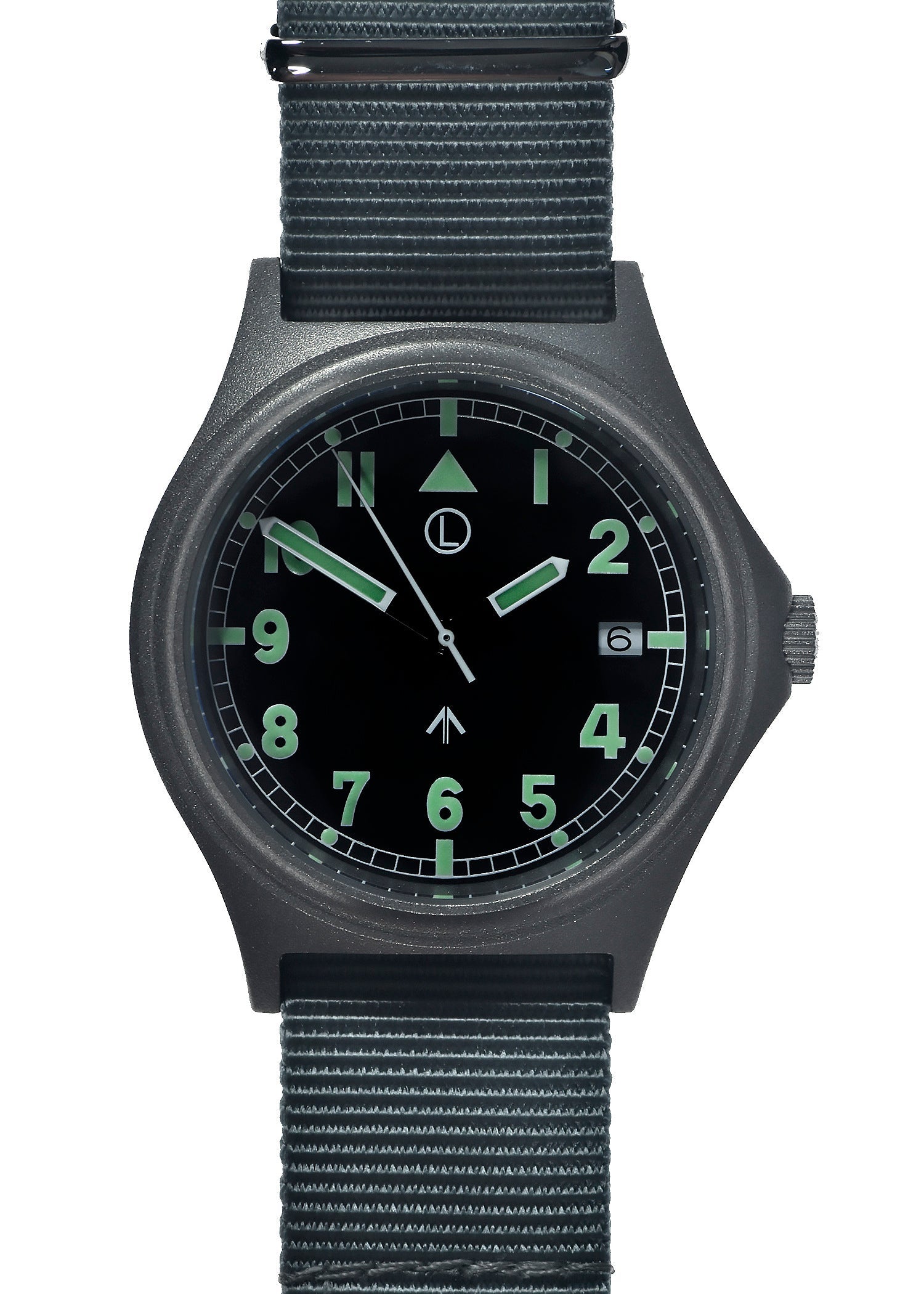 G10 100m Water resistant Military Watch with 12 Hour NATO Pattern Dial in Stainless Steel Case with Screw Crown (Unbranded) - 1 x Ex Display Watch Available