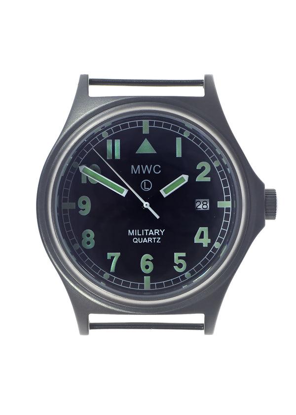 MWC G10 50m (165ft) Water Resistant NATO Pattern Military Watch with Satin Case Finish, Fixed Strap Bars, Sapphire Crystal and 60 Month Battery Life