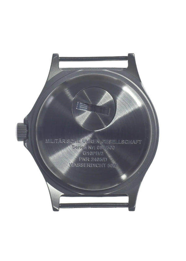 MWC G10 50m (165ft) Water Resistant NATO Pattern Military Watch with Satin Case Finish, Fixed Strap Bars and 60 Month Battery Life - Running but Crown Needs Resetting