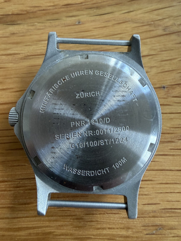 MWC G10 100m Water resistant Military Watch in Stainless Steel Case with Screw Crown - Hour Hand Needs Resetting