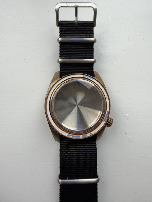 MWC 100ATM Professional Military Diver’s Watch Casing to Create an Automatic 100ATM Water Resistant Professional Bronze Military Divers Watch - Compatible with the Swiss ETA-2824-2 / STP1-11 Etc (Excludes Movement)