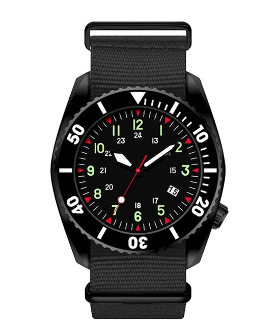 DIY Kit to Create an Automatic 100ATM Water Resistant Professional Military Divers Watch - Compatible with the Swiss ETA-2824-2 / STP1-11 Etc (Excludes Movement)