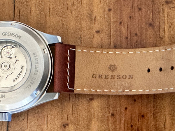 Grenson 24 Jewel Automatic Pilots Watch with 100m Water Resistant on Calf Leather Strap - Part Exchange Watch in Mint Condition