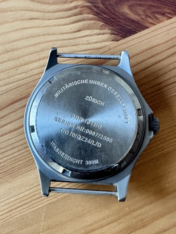 MWC Titanium General Service Watch, 300m Water Resistant, 10 Year Battery Life, Luminova, Sapphire Crystal and 12/24 Dial Format - Second Hand Needs Resetting