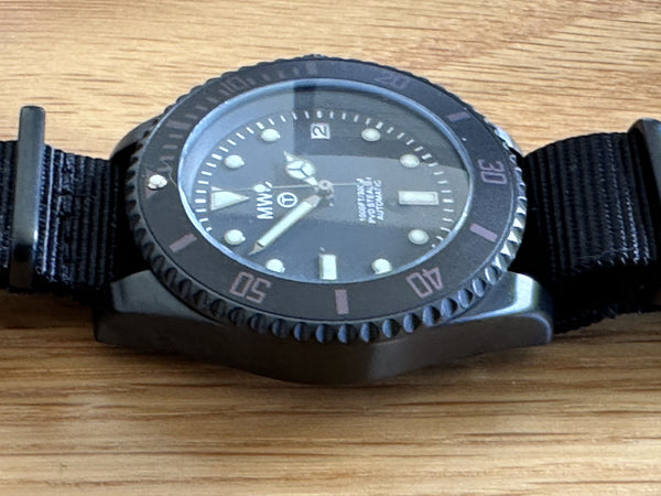 MWC Non Reflective PVD 300m Automatic Military Divers Watch (2014 Model) - Running and Looks Brand New