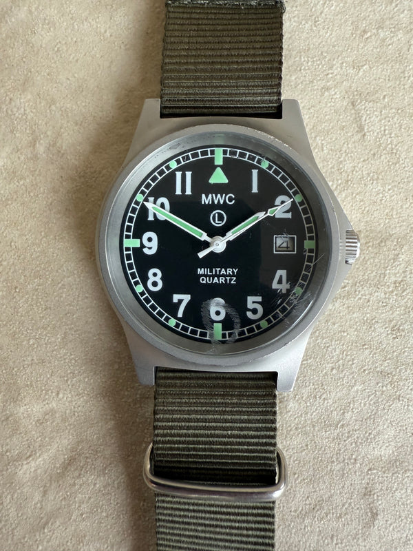 MWC G10 LM Stainless Steel Military Watch on New NATO Strap - No Fault Apparent and Running