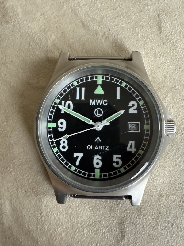 MWC G10 LM European Pattern Stainless Steel Military Watch - Not Running Fault Unknown