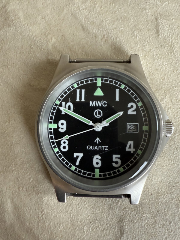 MWC G10 LM European Pattern Stainless Steel Military Watch - Not Running Fault Unknown