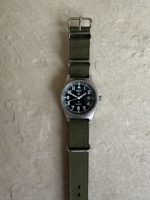 MWC G10 LM European Pattern Stainless Steel Military Watch - Not Running Fault Unknown