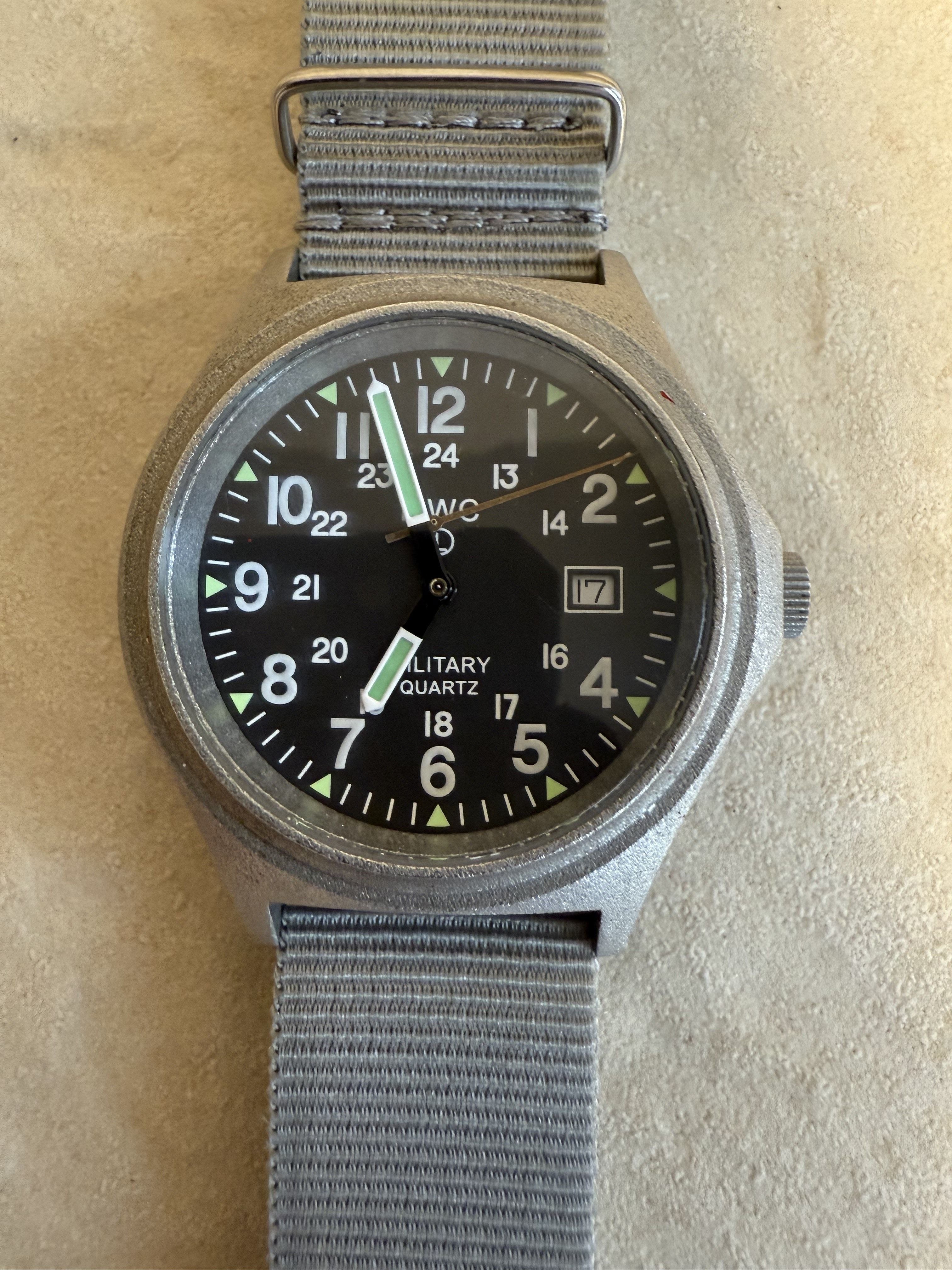 MWC G10BH PVD 12/24 50m Water Resistant Military Watch with Battery Ha |  Military Industries | Timepieces