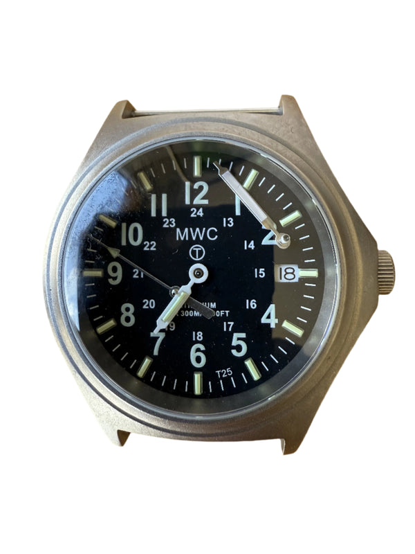 Titanium G10 Military Watch with 300m Water Resistance, Sapphire Crystal, 10 Year Battery Life and GTLS Tritium Illumination - Running but Needs 2 Hands Resetting