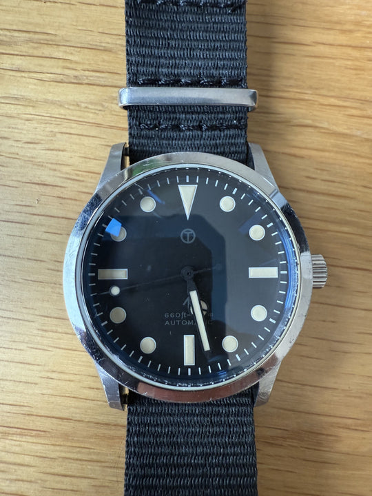 MWC Classic 1950s/1960s Pattern 25 Jewel Automatic Military Watch with 200m Water Resistance, Retro Luminous Paint, Sapphire Crystal - Needs Attention