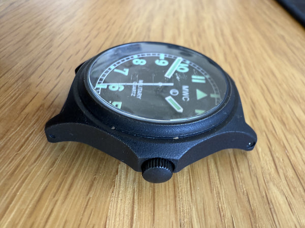 MWC G10 50m / 165ft Water Resistant PVD Stealth Infantry Watch with Battery Hatch - Running but Needs a Check Over