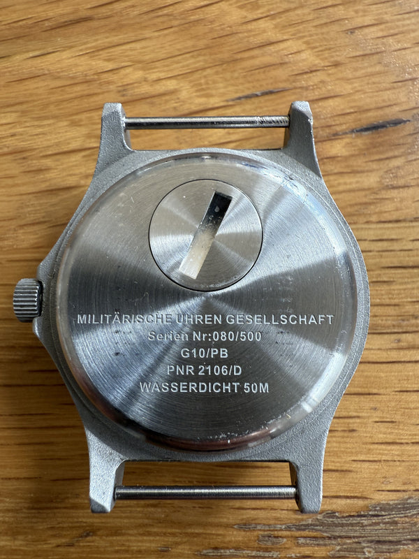 MWC G10BH 50m (165ft) Water Resistant NATO Pattern Military Watch - Running but Hand Needs Resetting