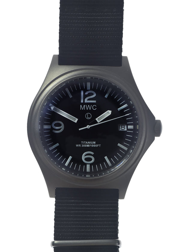 MWC Titanium Military Watch, 300m Water Resistant, Sapphire Crystal and 10 Year Battery Life - UK NATO NSN Number: 6645-99-847-7565 - Ex Display Watch from the SPIE Security + Defence Show Reduced