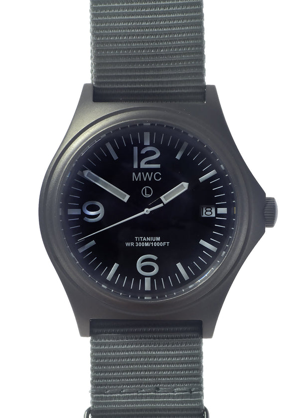 MWC Titanium Military Watch, 300m Water Resistant, Sapphire Crystal and 10 Year Battery Life - UK NATO NSN Number: 6645-99-847-7565 - Ex Display Watch from the SPIE Security + Defence Show Reduced