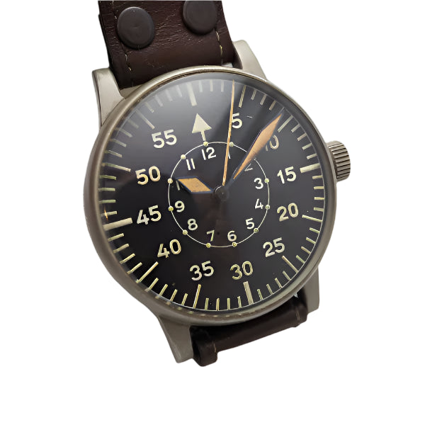 MWC Classic 46mm Limited Edition Bronze XL Luftwaffe Pattern Military Aviators Watch (Retro Dial Version) - Rotor Needs Resetting but Watch Runs Fine
