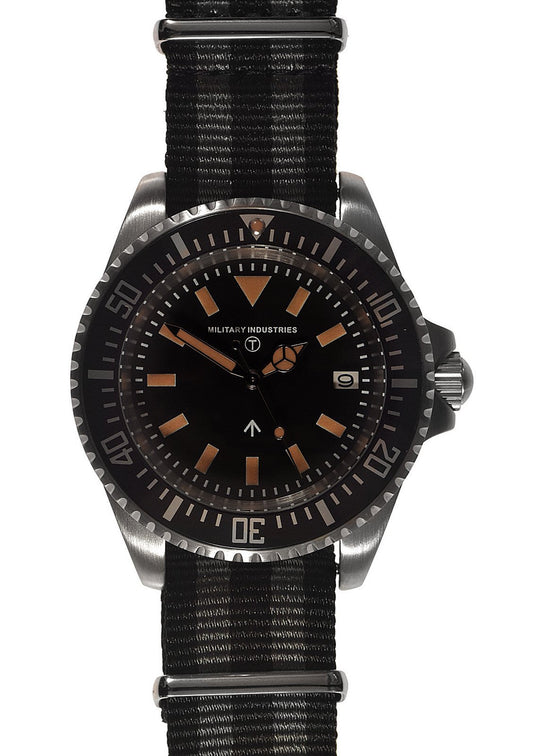 Military Industries 1982 Pattern 300m Water Resistant Military Divers Watch With Date Window (Automatic) Ex Display Model from the EnforceTac Tactical and Security Industries Trade Show