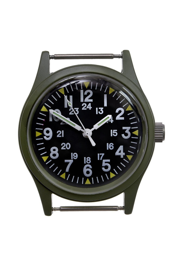 MIL-W-46374A Vietnam War Pattern Watch on Webbing Strap - Will Need A New Battery Hence Reduced to Clear at Well Under Half Price