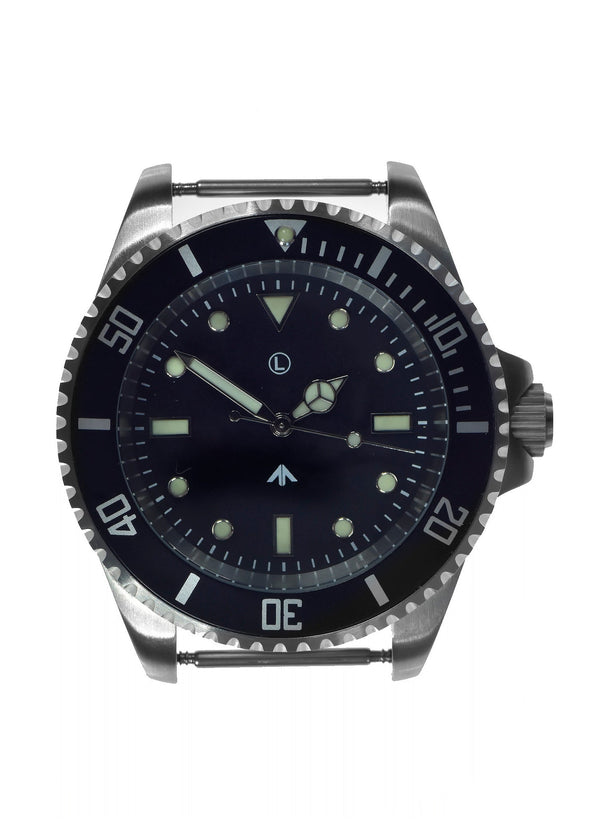 MWC 300m / 1000ft Stainless Steel Hybrid Military Divers Watch with Sweep Secondhand - Brand New Ex Display Watch from the 2023 DSIE Show at the ExCeL Exhibition Centre in London Docklands - Save over 60% - Location EU