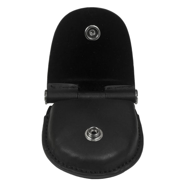 Superior Quality Black Calf Leather Pocket Watch Case