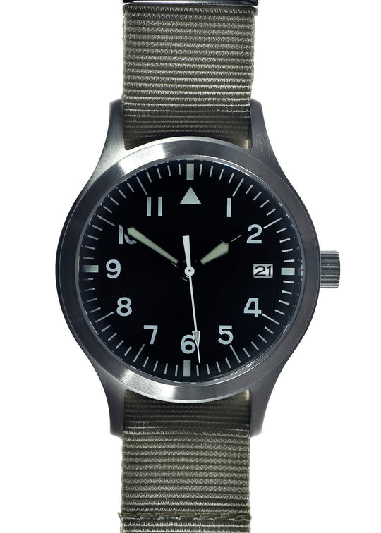 MWC Mk III Stainless Steel 1950's Pattern 100m Water Resistant Automatic Military Watch with Sapphire Crystal - Ex Display Watch from the SPIE Security + Defence Show in Berlin Reduced by 50% to Clear (Item Location EU)