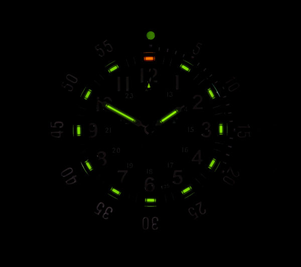 MWC P656 2025 Model PVD Tactical Series Watch with Day/Date, GTLS Tritium and Sapphire Crystal