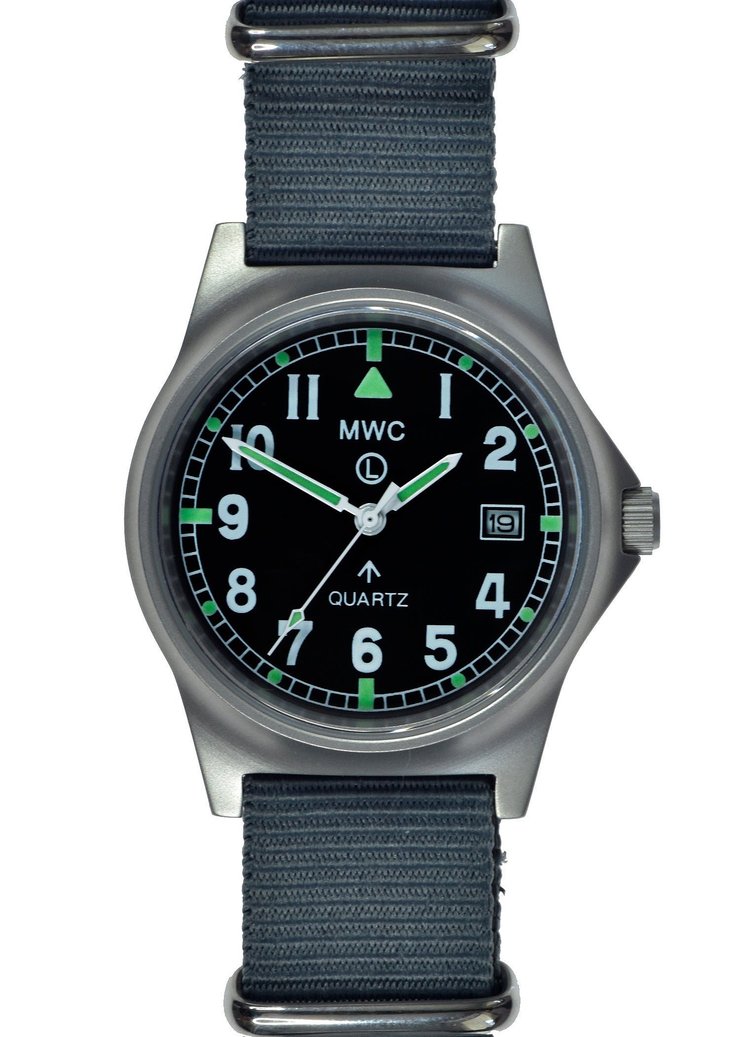 MWC G10 LM Stainless Steel Military Watch on a Black NATO Strap (Contract model with Broad Arrow/Pheon) Reduced Price