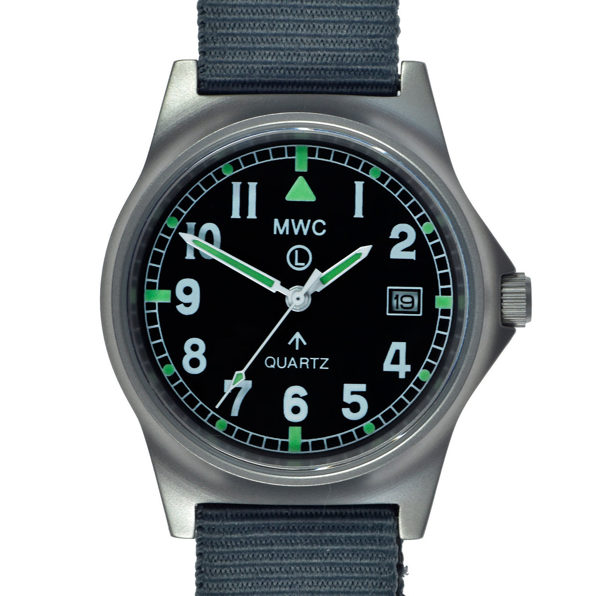 MWC G10 LM Stainless Steel Military Watch on a Black NATO Strap (Contr ...