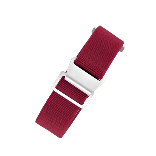 20mm Elasticated French Navy and Special Forces Strap in Maroon