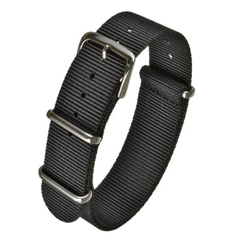 Discount Bundle of 10 x 20mm Black NATO Military Watch Straps Special Clearance Price