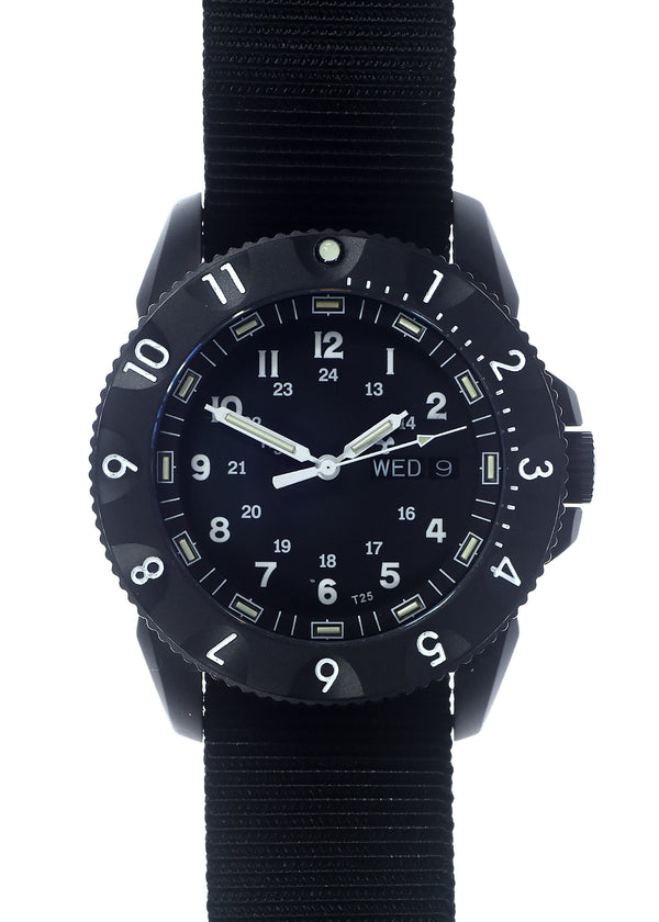 MWC P656 2025 Model PVD Tactical Series Watch with Day/Date, GTLS Tritium and Sapphire Crystal