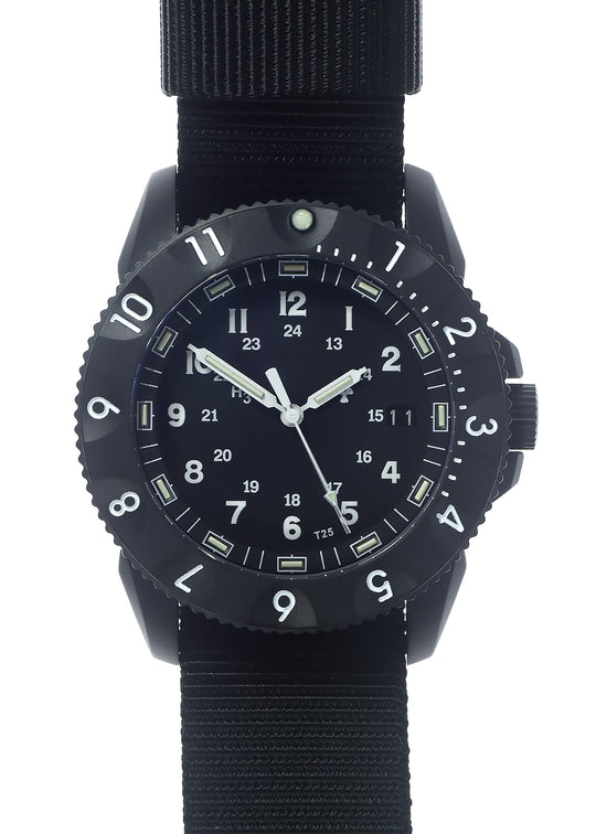 MWC P656 2025 Model PVD Tactical Series Watch with GTLS Tritium, Sapphire Crystal and Ten Year Battery Life (Non Date Version) Ex Display Watch from the 2025 IWA Show in Nürnberg Save 50%!