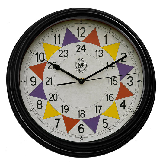 RAF 1940 "Battle of Britain" Pattern Replica Sector Wall Clock 12" / 30.5cm