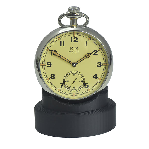 Pocket Watch Stand in Black - Ideal to Display a Pocket Watch When it's not in Use on a Desk, Table or Cabinet