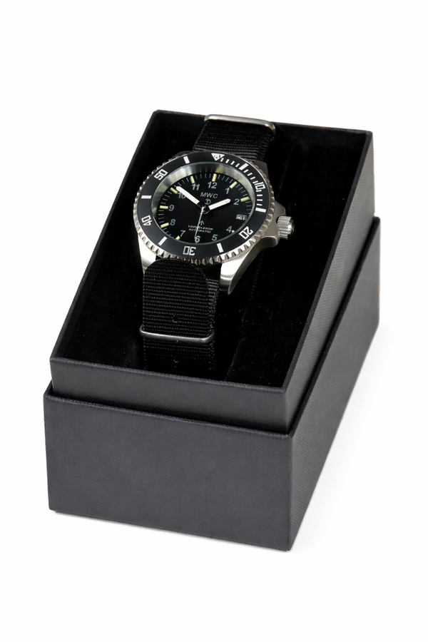 MWC 24 Jewel 300m Automatic Military Divers Watch with Tritium GTLS Illumination and Sapphire Crystal