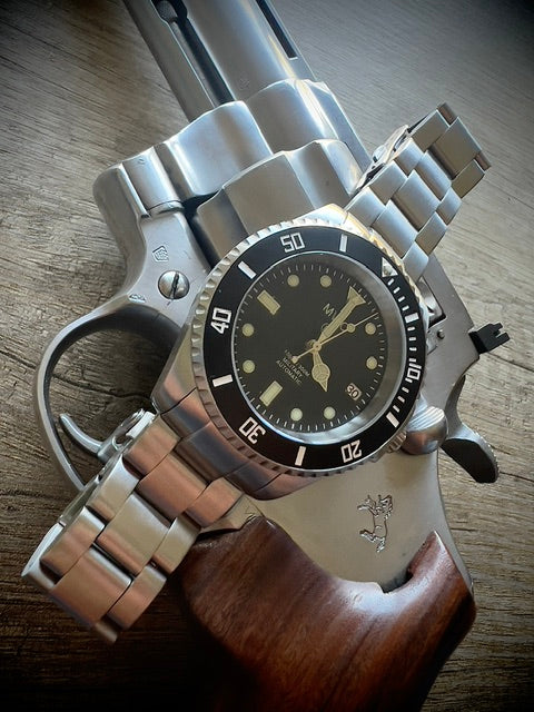 MWC 24 Jewel 300m Automatic Military Divers Watch on Steel Bracelet - Looks Brand New and Running but might need Regulating or a check over