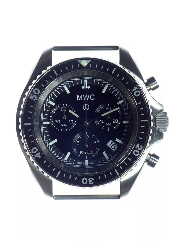 MWC NATO Pattern Stainless Steel Military Pilots Chronograph with Sapphire Crystal - Contract Sample Watch Reduced