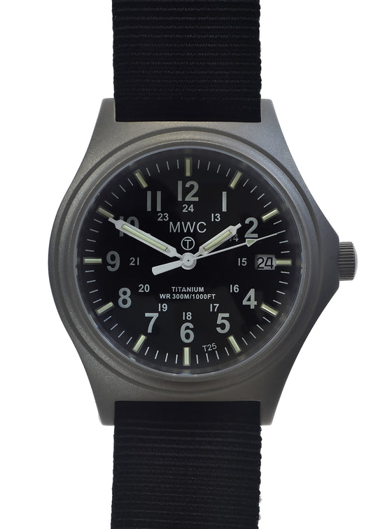 Titanium G10 Military Watch with 300m Water Resistance, Sapphire Crystal, 10 Year Battery Life and GTLS Tritium Illumination - Ex Display Watch from the 2025 Shot Show Half Normal Price to Clear - Location UK