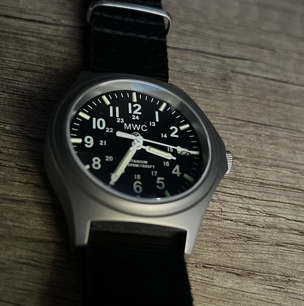 Titanium G10 Military Watch with 300m Water Resistance, Sapphire Crystal, 10 Year Battery Life and GTLS Tritium Illumination - Ex Display Watch from the 2025 Shot Show Half Normal Price to Clear - Location EU
