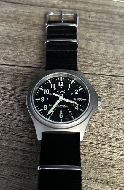 Titanium G10 Military Watch with 300m Water Resistance, Sapphire Crystal, 10 Year Battery Life and GTLS Tritium Illumination - Ex Display Watch from the 2025 Shot Show Half Normal Price to Clear - Location EU
