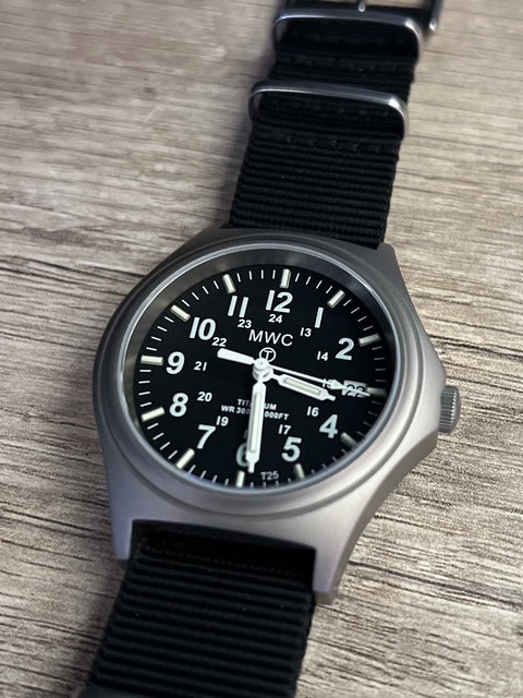 Titanium G10 Military Watch with 300m Water Resistance, Sapphire Crystal, 10 Year Battery Life and GTLS Tritium Illumination - Ex Display Watch from the 2025 Shot Show Half Normal Price to Clear - Location EU