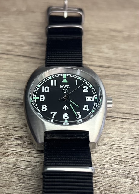 MWC W10 1970's Pattern 24 Jewel Automatic Military Watch with 100m Water Resistance - Ex Display Watch from the IWA Show Half Price
