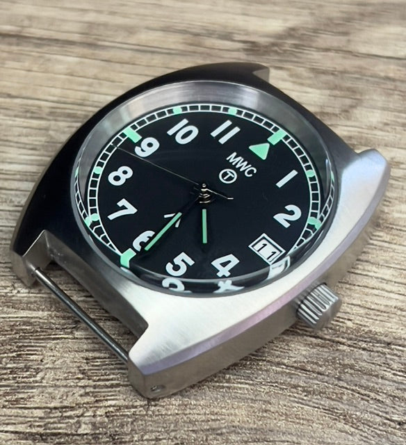 MWC W10 1970's Pattern 24 Jewel Automatic Military Watch with 100m Water Resistance - Ex Display Watch from the IWA Show Half Price
