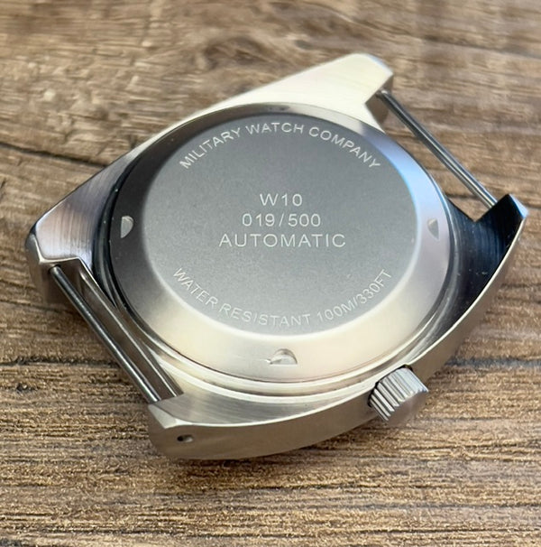 MWC W10 1970's Pattern 24 Jewel Automatic Military Watch with 100m Water Resistance - Ex Display Watch from the IWA Show Half Price