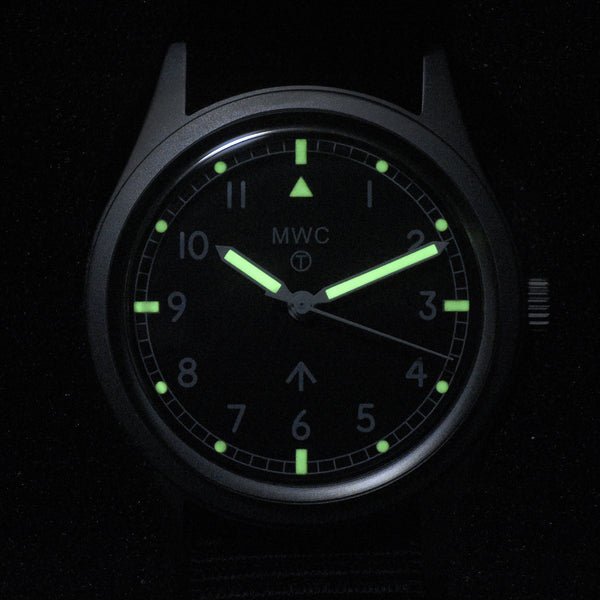 W10 1960s Pattern  Military Watch with Plexiglass Crystal and Handwound Mechanical Movement