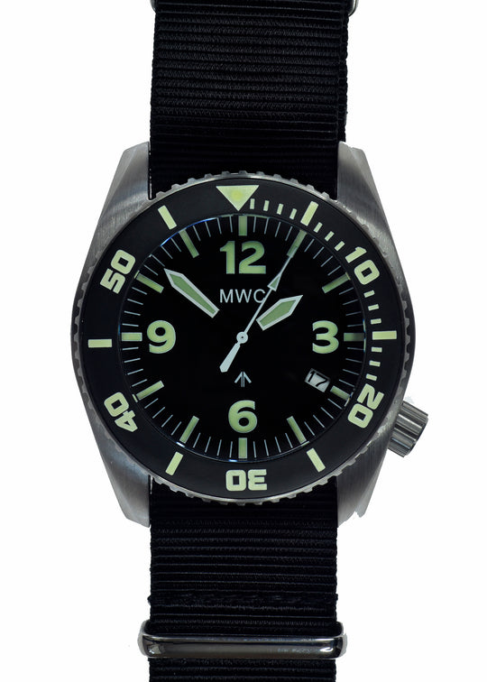 MWC "Depthmaster" 100atm / 3,280ft / 1000m Water Resistant Military Divers Watch in Stainless Steel Case with Helium Valve (Quartz) - Brand New Ex Display Watch from an Italian Military & Security Show - Save over 50%!