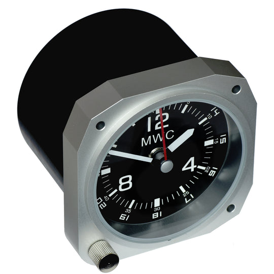 Limited Edition Replica Cockpit / Desk Clock in Aluminium Finish